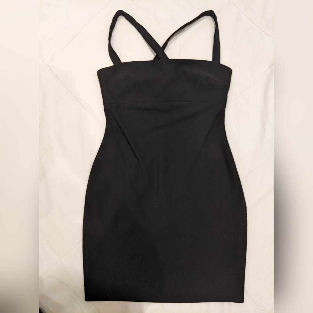 Black Halter Mini Dress